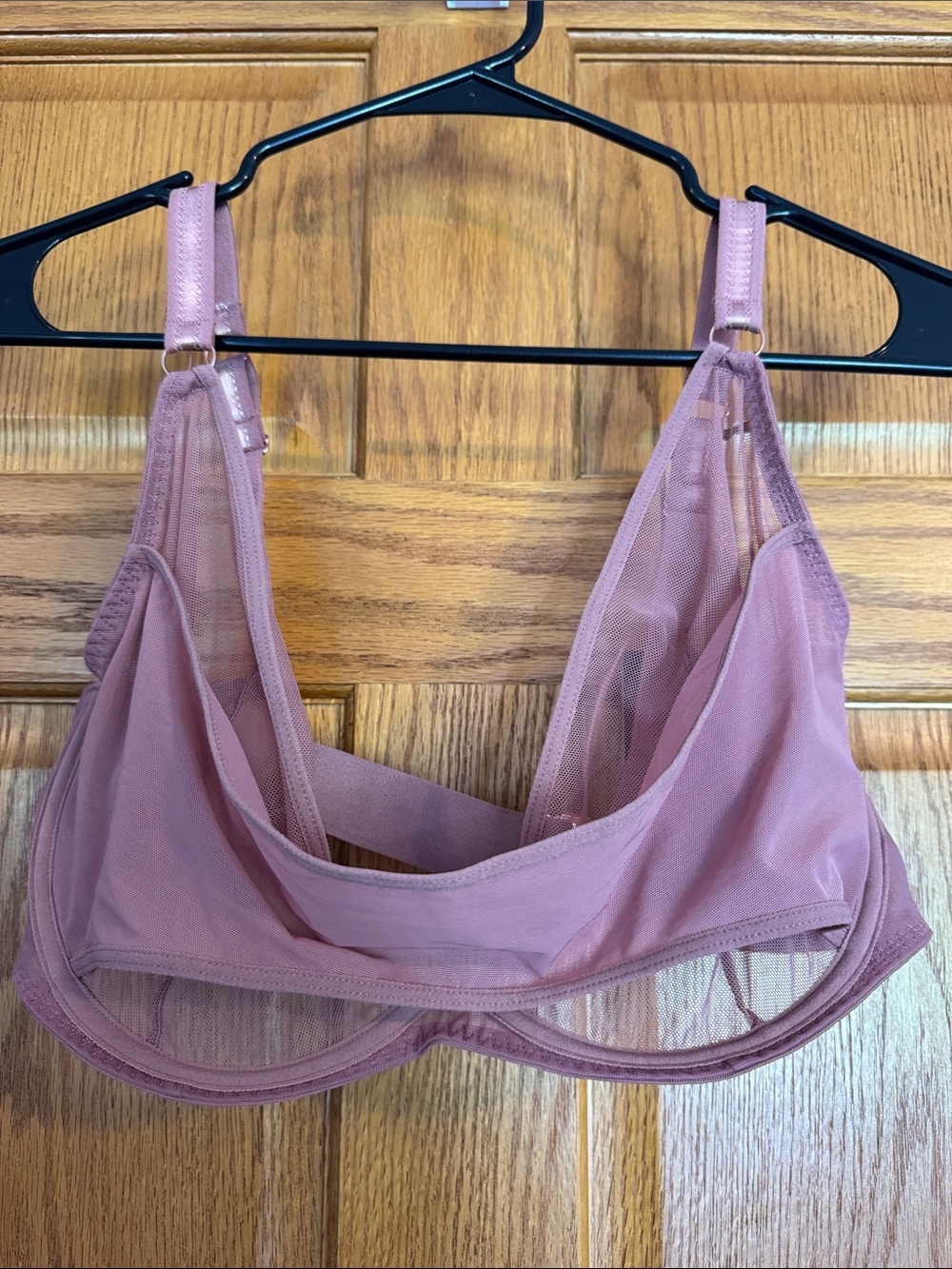 Scantilly Curvy Kate Peep Show Deep Plunge Bra 36FF 36H Dusty Rose NWT